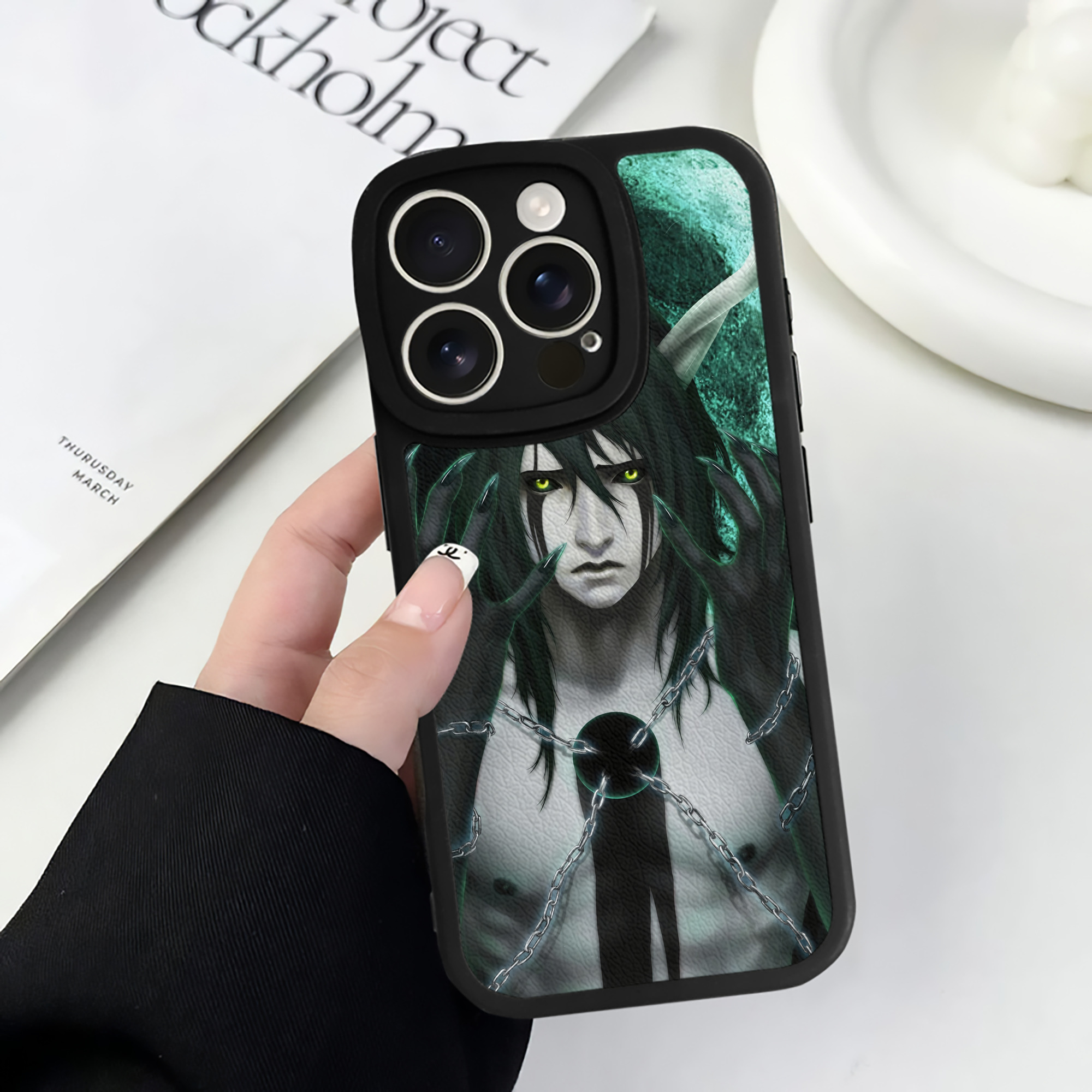 （画像用） ブリーチ BLEACH 【iPhone 16シリーズ対応】シリコンスマホケース（レザー調） 材質：シリコン